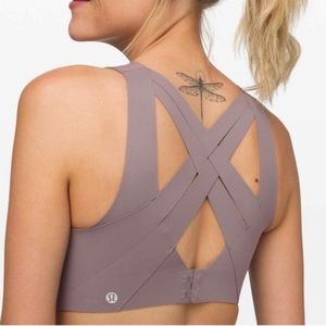 Lululemon Enlite Weave Back Bra Lunar Rock 36DD